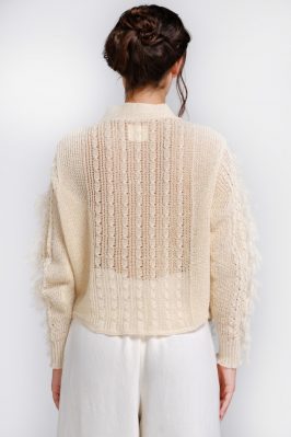natural hemp yarn blouse
