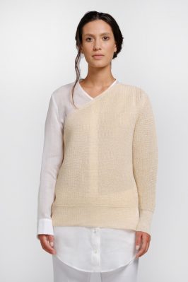 Natural hemp sweater shirt